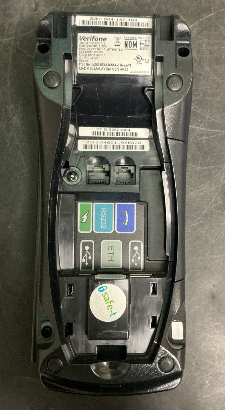 Verifone VX520 CTLS Credit Card Terminal Machine