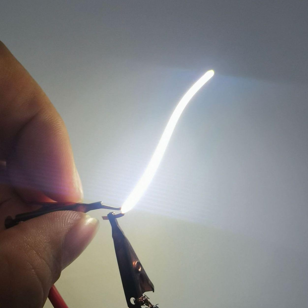 4-Pack 80mm (3.15in) White Flexible LED Filament with Same-End Terminals for ...