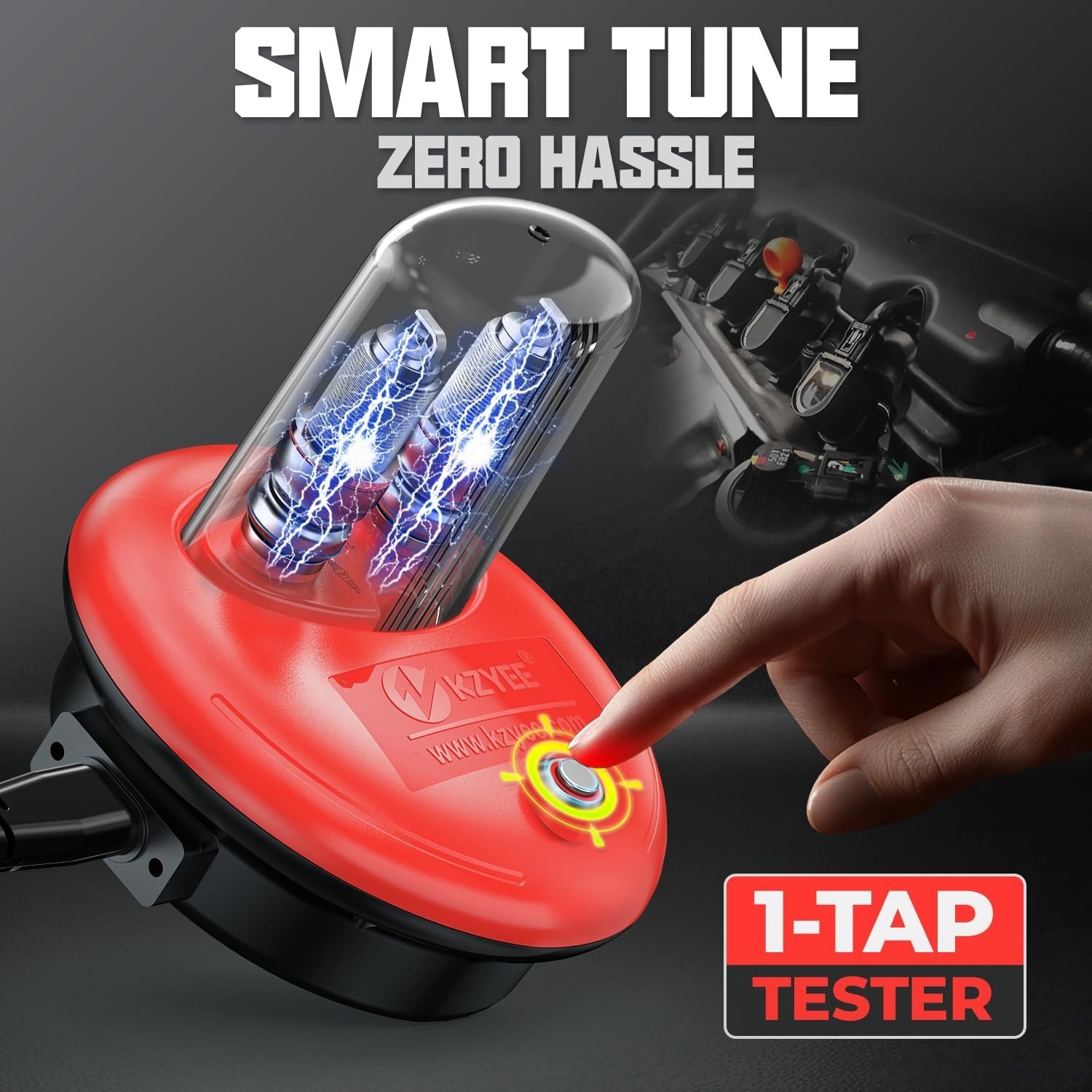Spark Plug Tester Analyze Adjustable Dual Hole Ignition Detector Motorcycle Car