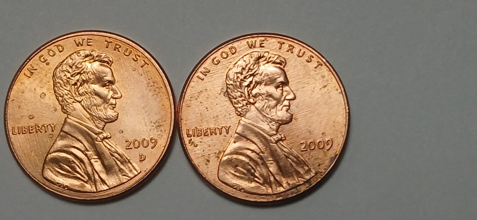 2009 D Presidency Penny & a 2009 No Mint Mark Presidency Penny  Multiple Errors