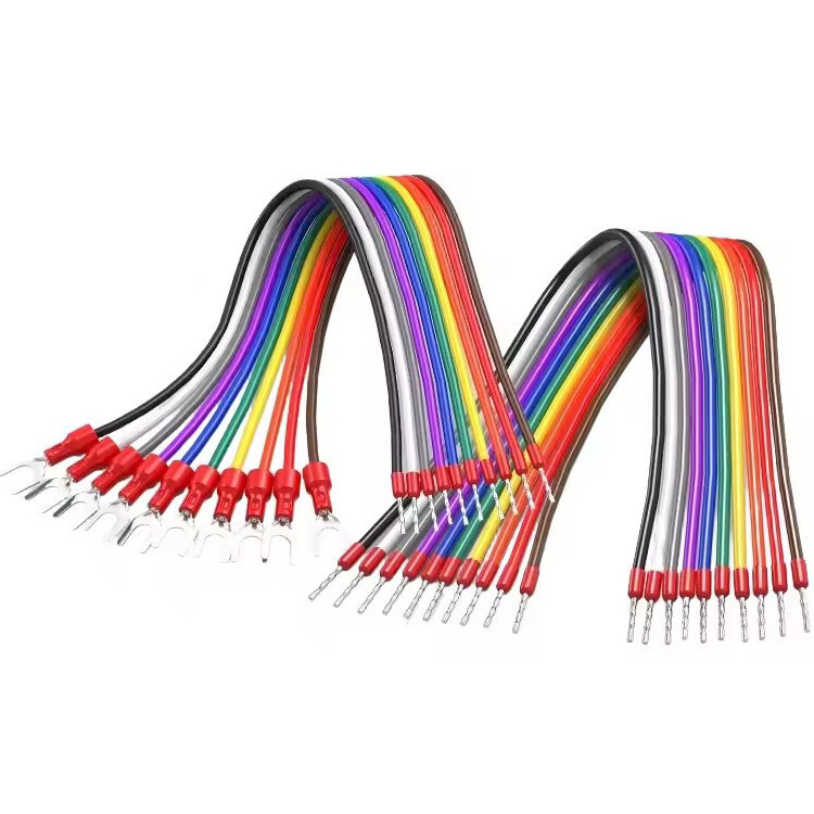 20 AWG 10Pin 0.5mm² Jumper Wire Fork Ferrules Terminals Connecting Cable ﻿