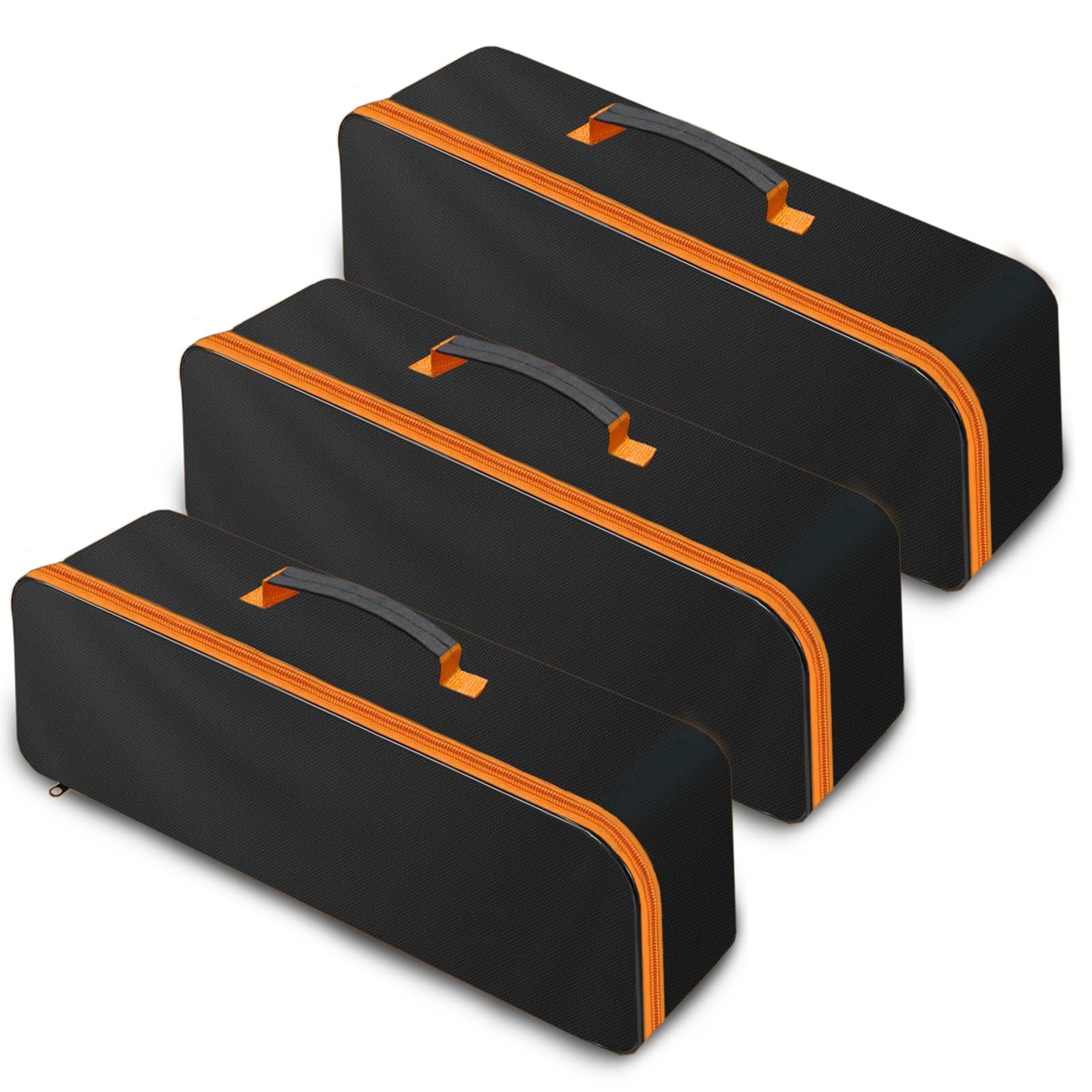 Wide-mouth, waterproof Oxford tool bag with zipper