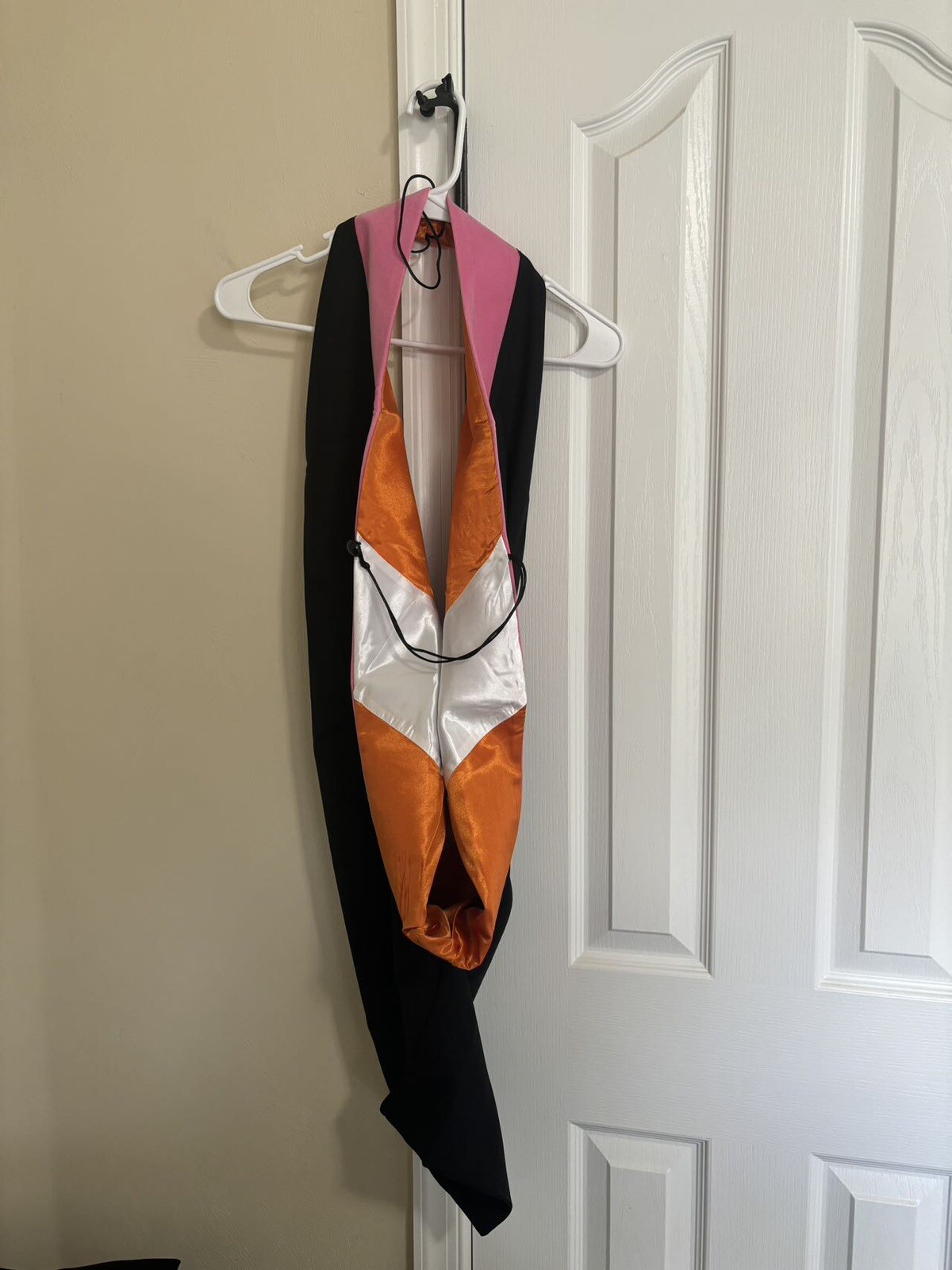 Graduation Master of Music Master Hood M.S. Pink Hood-orange/white
