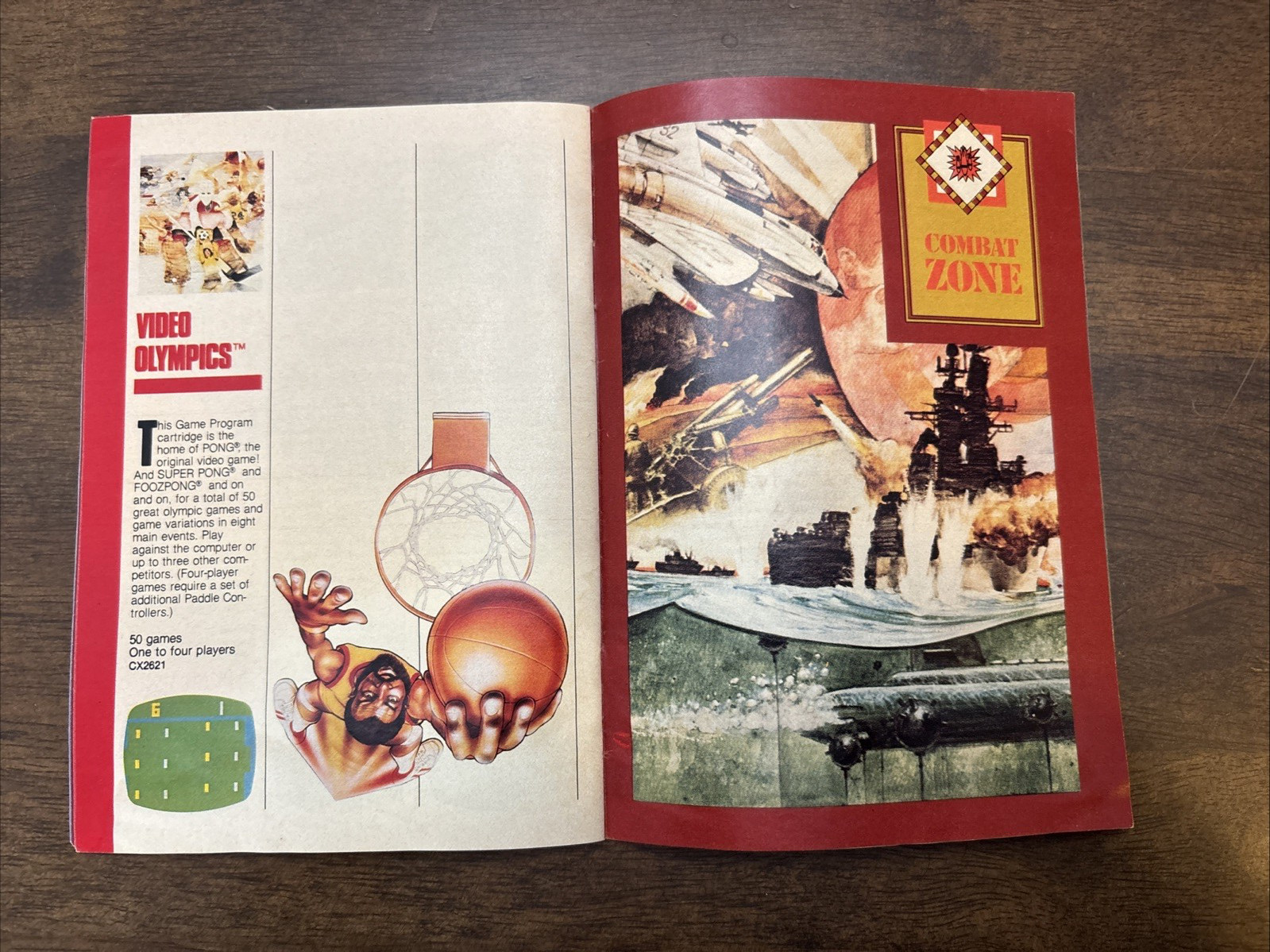 Vintage Atari 2600 Video Computer System Catalog 45 Game Program Cartridges 1981