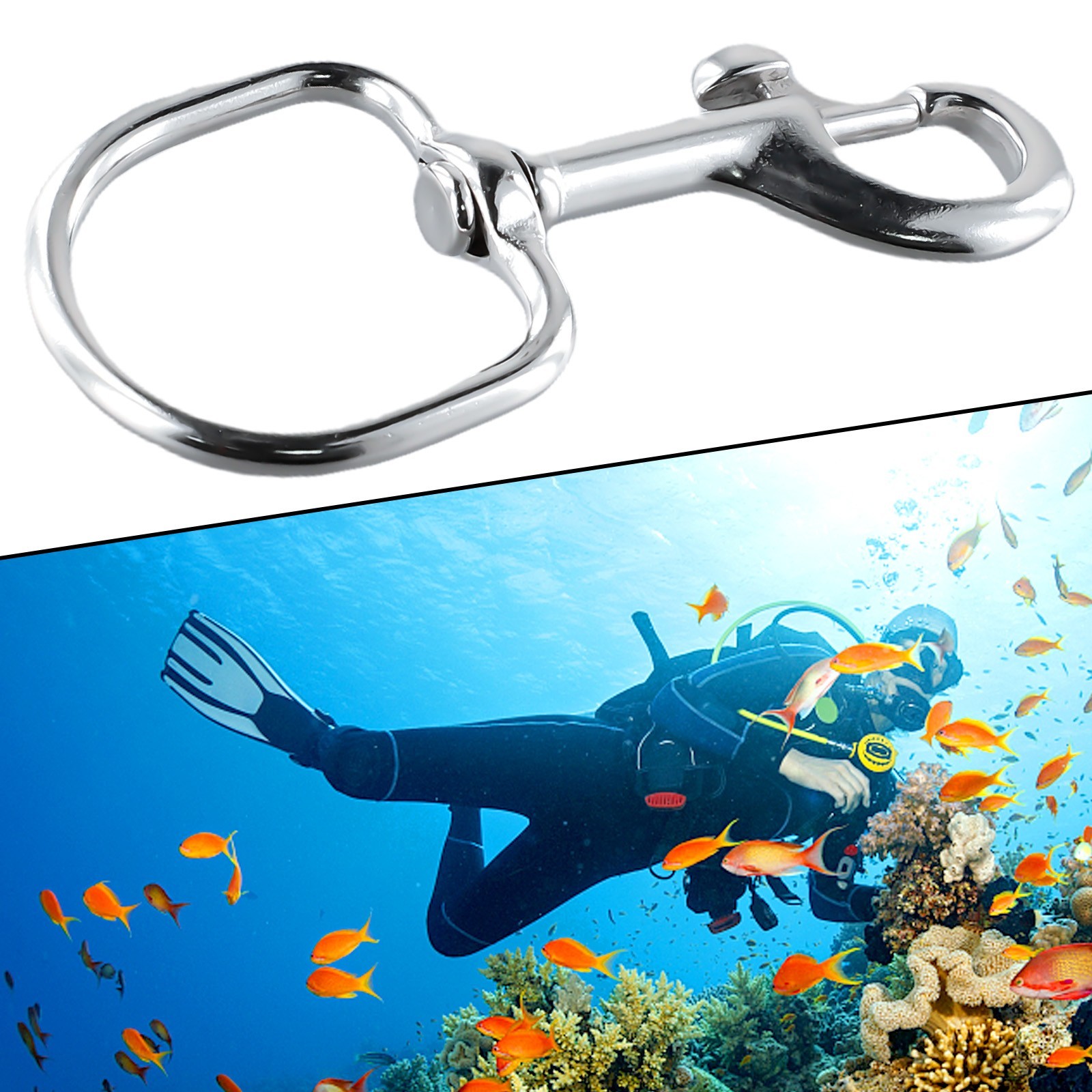 Hook Clasps 103*45mm 316 Stainless Steel About 48g Diving Eye Flag For