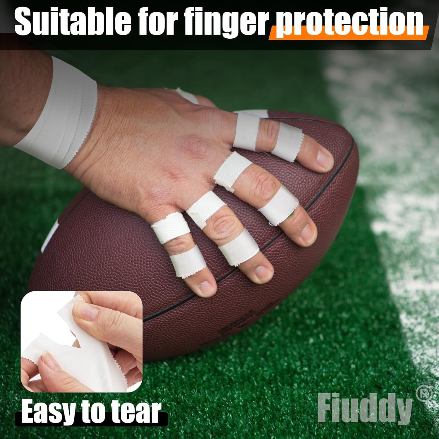 Professional 6 Pack White Athletic Sports Tape - 1.5 Inch — 30 Feet Per Roll...