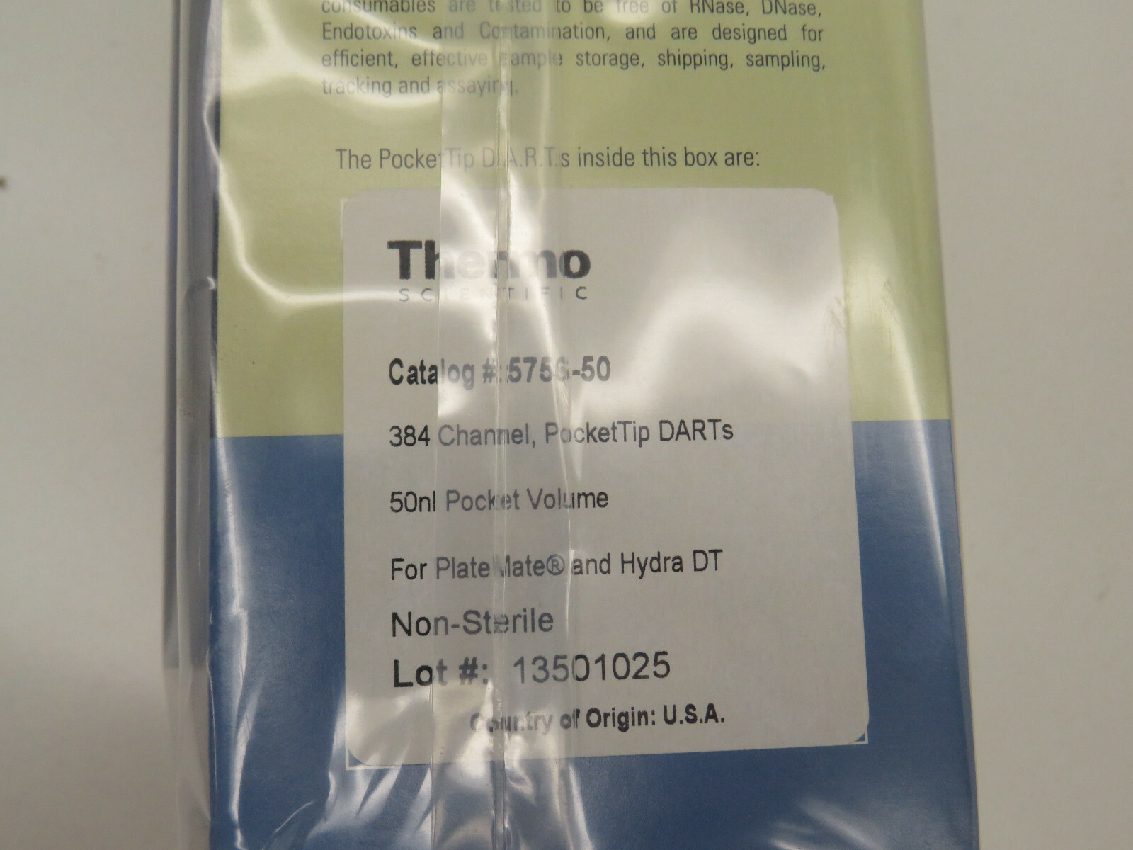 (20 x 384) Thermo 5756-50 384-Channel PocketTip DARTS 50nl PlateMate & Hydra DT