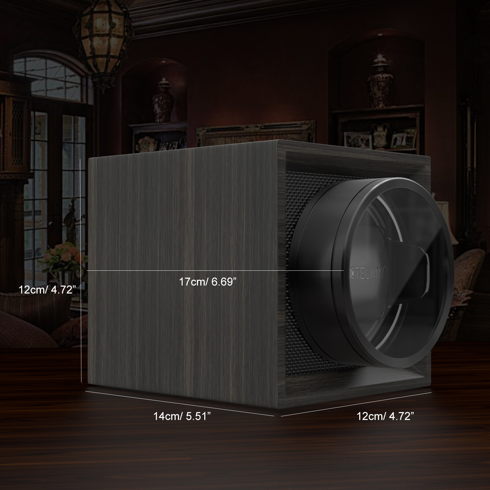 Automatic Single Watch Winder Box Display Storage Case Quiet Mabuchi Motor Gift