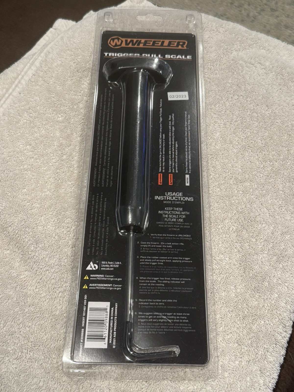 Wheeler Trigger Pull Scale with 8oz to 8lb Value Range NEW