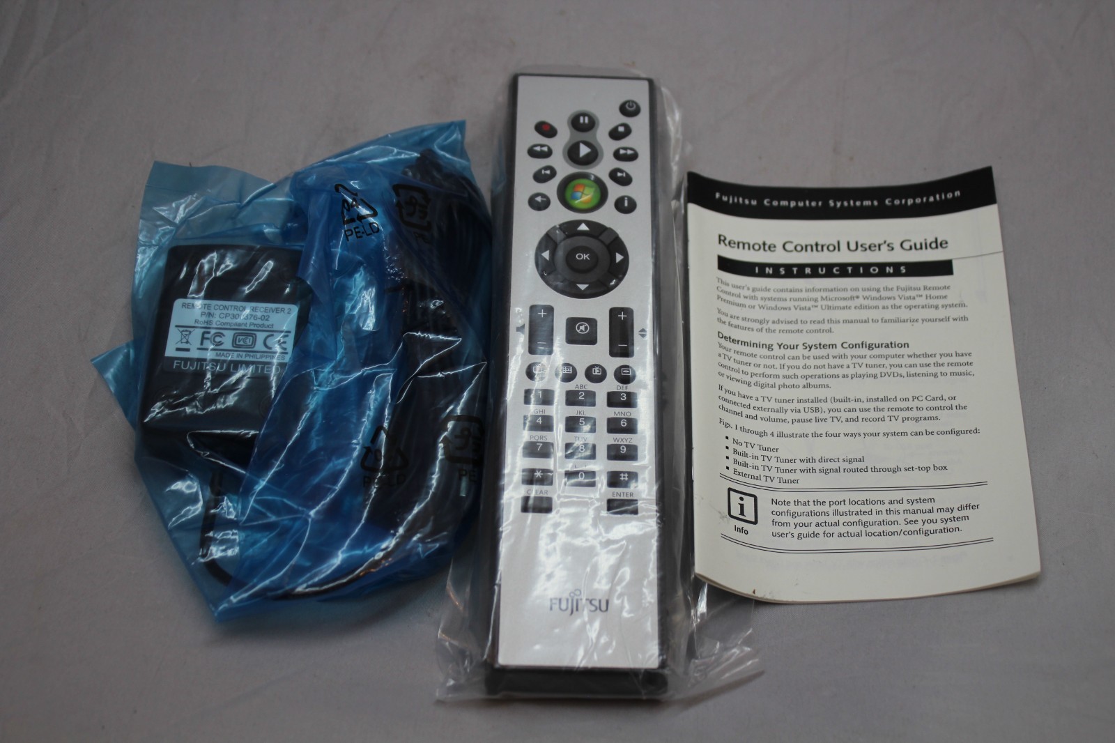 Fujitsu CP300375-01 Laptop Remote Control w/ Receiver - Brand New