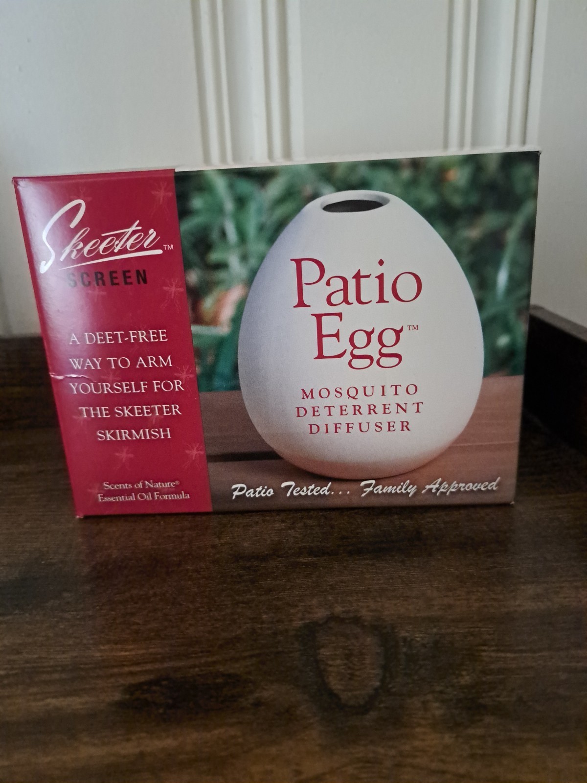 Skeeter Screen Patio Egg Mosquito Deterrent Diffuser Deet-Free NIB