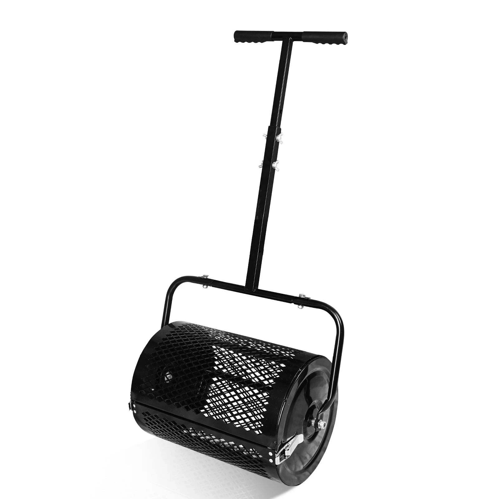 16 Inch Compost Spreader Peat Moss Spreader Roller Steel Mesh for Garden& Lawn