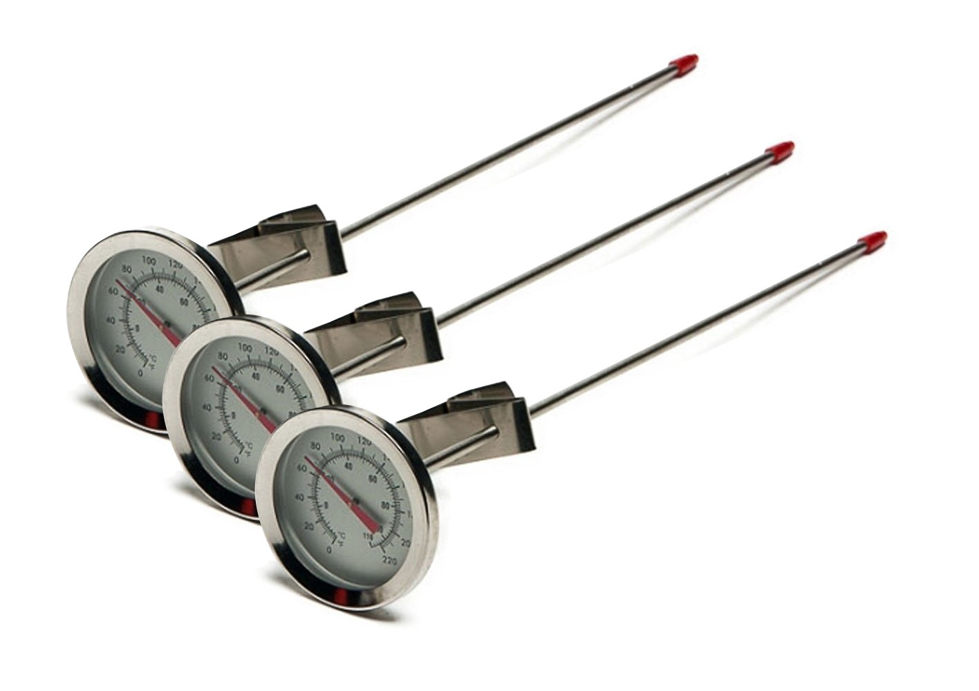 12" SS Dial Thermometer Homebrewing Brew Kettle Brew Pot, Pack of 3