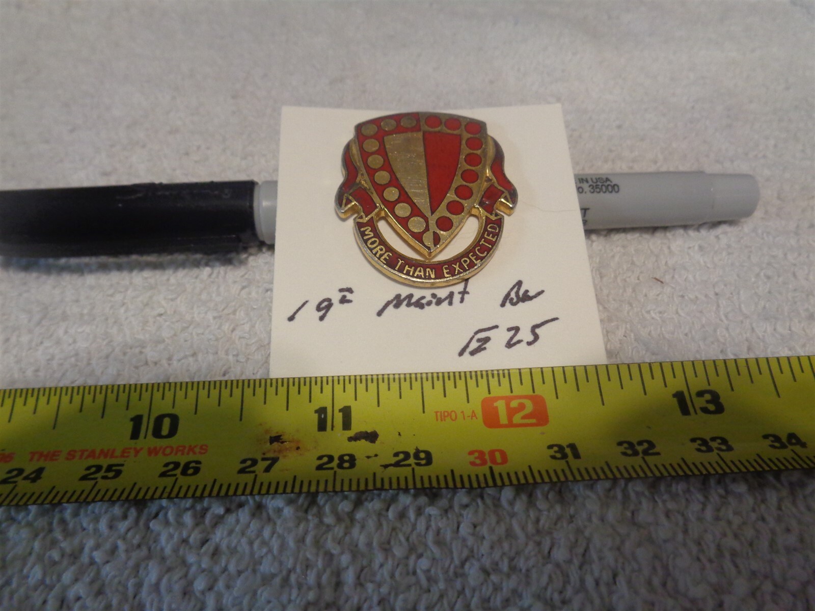 19th Maintenance Battalion E25 Unit Crest, DI, DUI (DRAW#Z13)