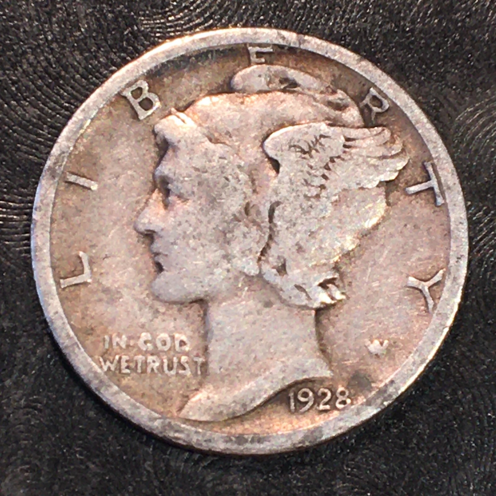 1928-S Silver Mercury Dime - High Quality Scans #P032