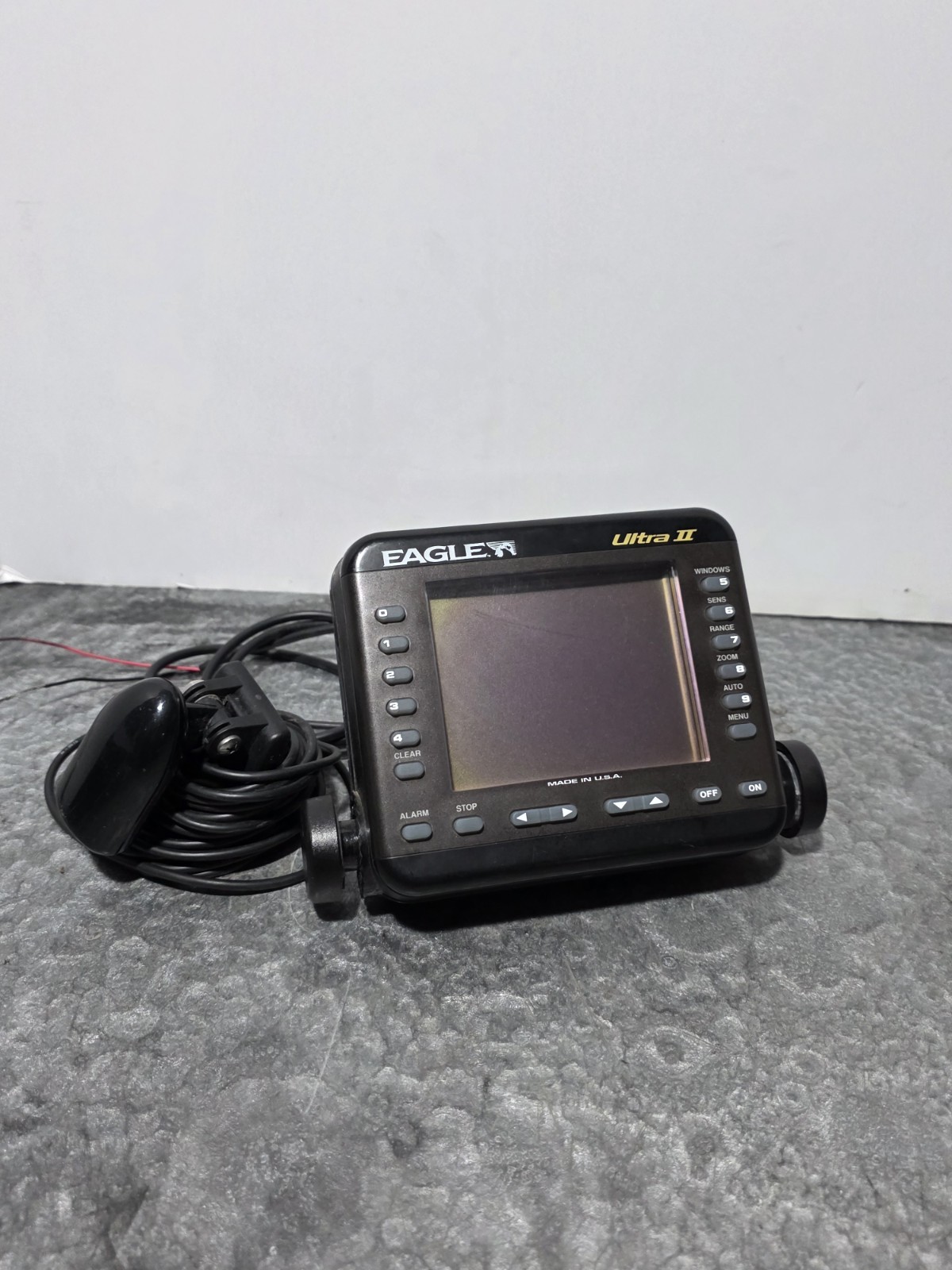 Eagle Ultra II Fish Finder w/ Transducer (Tested) Working
