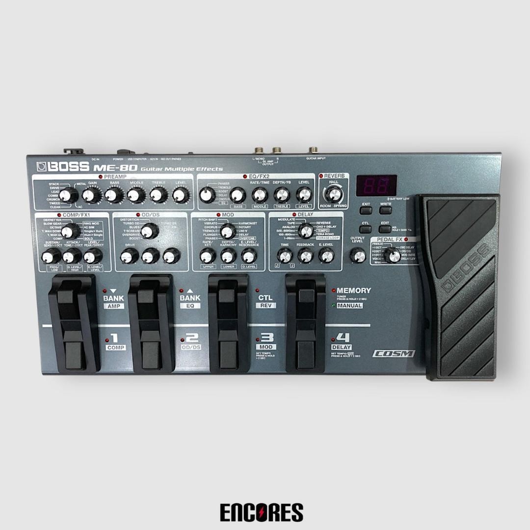 BOSS ME-80 Guitar Multiple Effects Processor with Box and Adapter