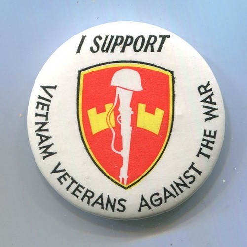 c. 1969 - 71   Vietnam Veterans Against The War  VVAW  SUPPORTERS   Protest  Pin