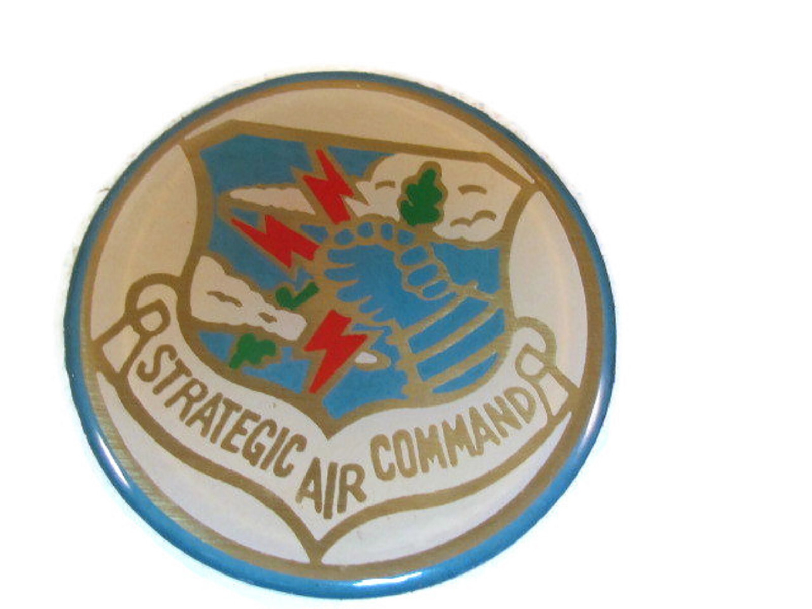 SAC STRATEGIC AIR COMMAND 2" LOGO PROUD MILITARY FAMILY 2" CHALLENGE COIN