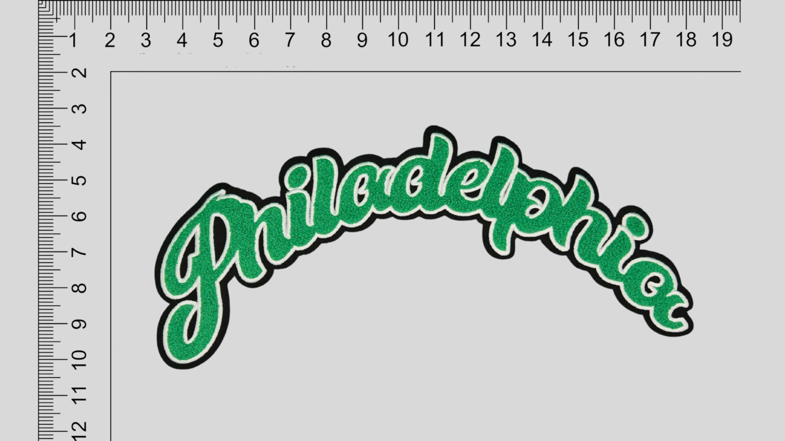 Philadelphia Eagles Chenille Patch 2 pcs Set 80's & 90's Iron-On / Sew-On