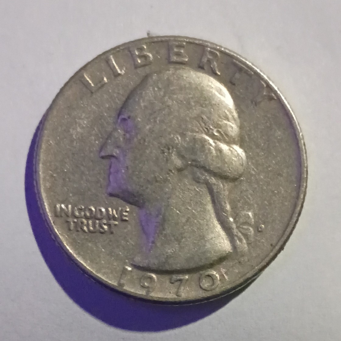 Washington Quarter 1970-S 25C San Francisco Mint Business Strike Copper KM#164a