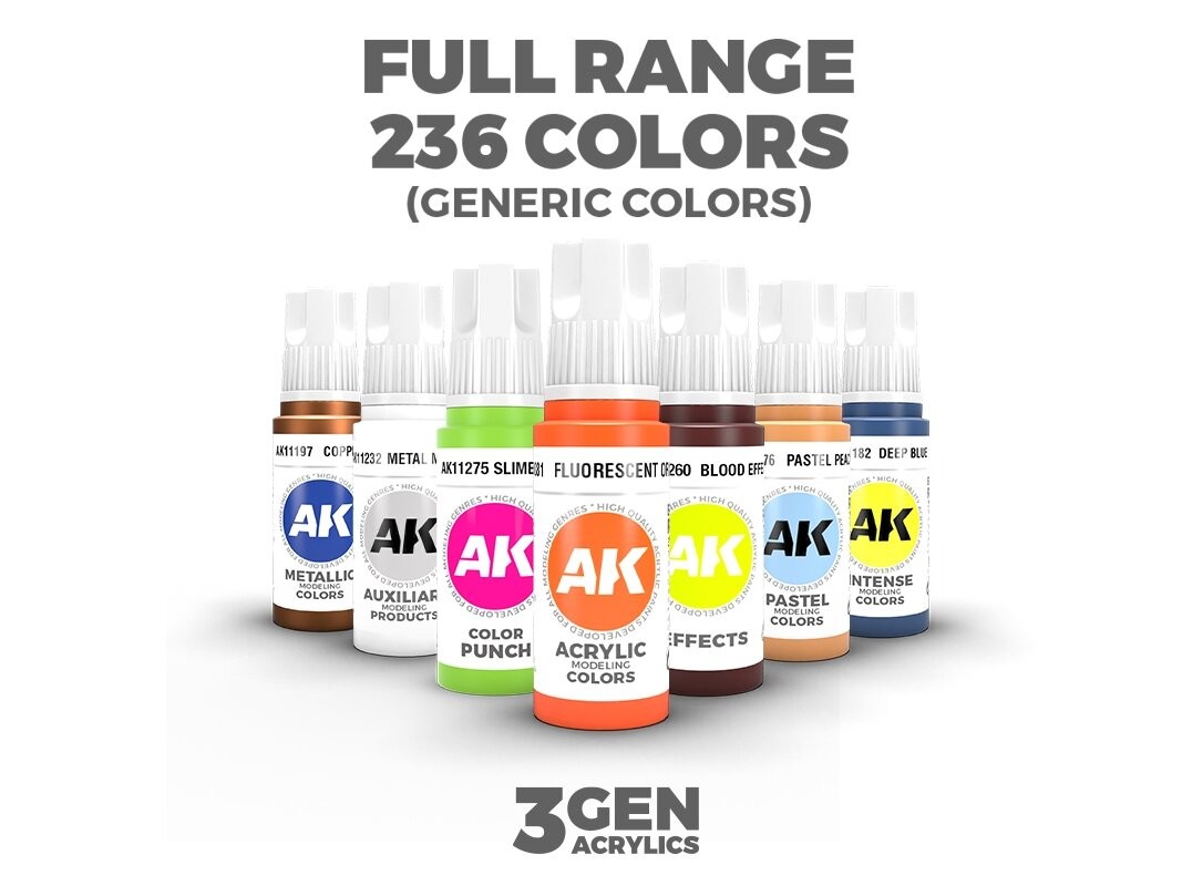 AK Interactive - Medium Rust - standard 3rd generation Acrylic paint, 17ml, AK11