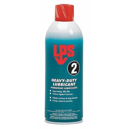 Lps 00216 Heavy-Duty Lubricant, No Food Contact, 16 Oz, Aerosol Can, Brown