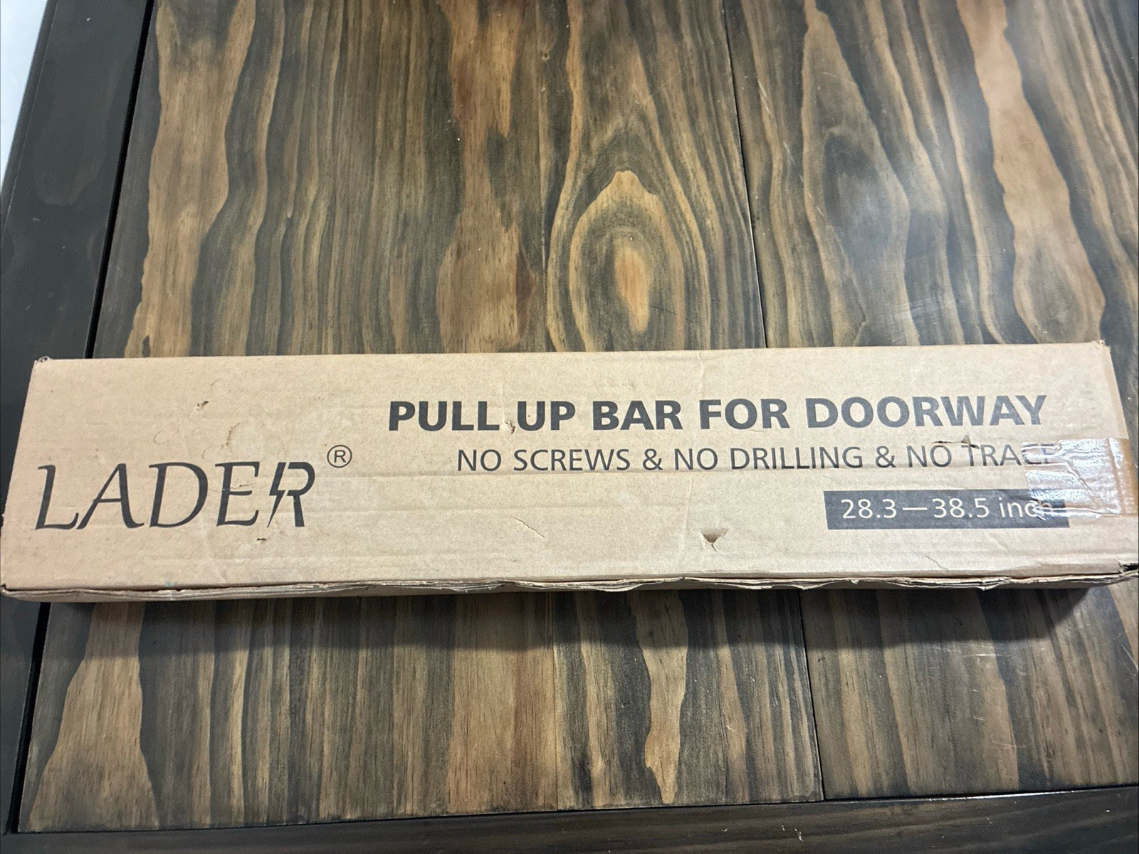 Doorway Pull Up Bar & Chin Up Bar by LADER, Adjustable Level & Width, 550 LB.CAP