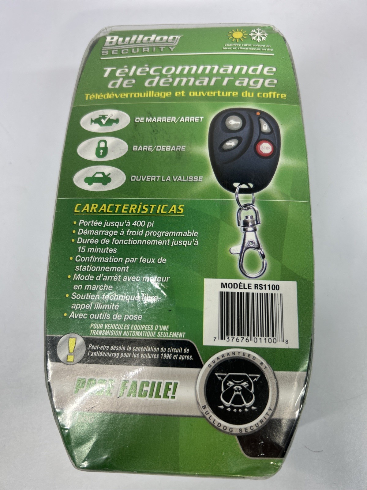 Bulldog Security Remote Vehicle Starter System RS1100 New In Box Sealed