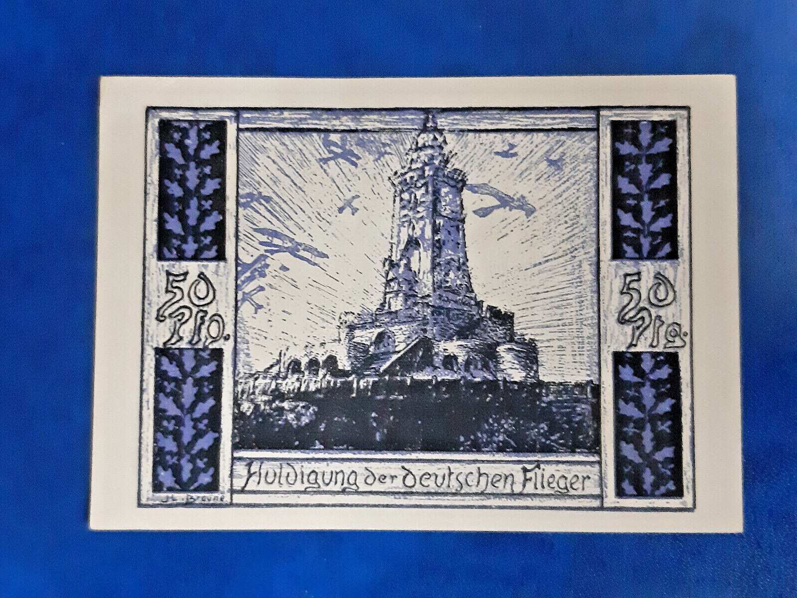 FRANKENHAUSEN NOTGELD 50 PFENNIG 1921 EMERGENCY MONEY GERMANY BANKNOTE (19949)