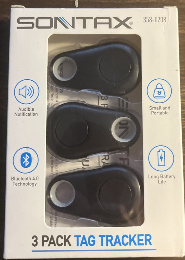 Tag Tracker 3 PC. Sontax Real Time Tracker  Bluetooth 4.0