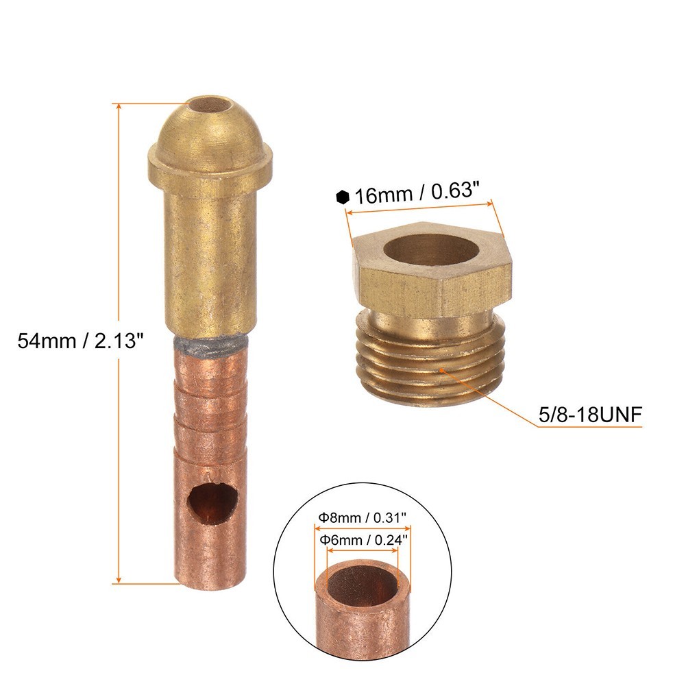 Premium Copper Adapter Connector for WP26 TIG Welding Torch Stable & Dependable