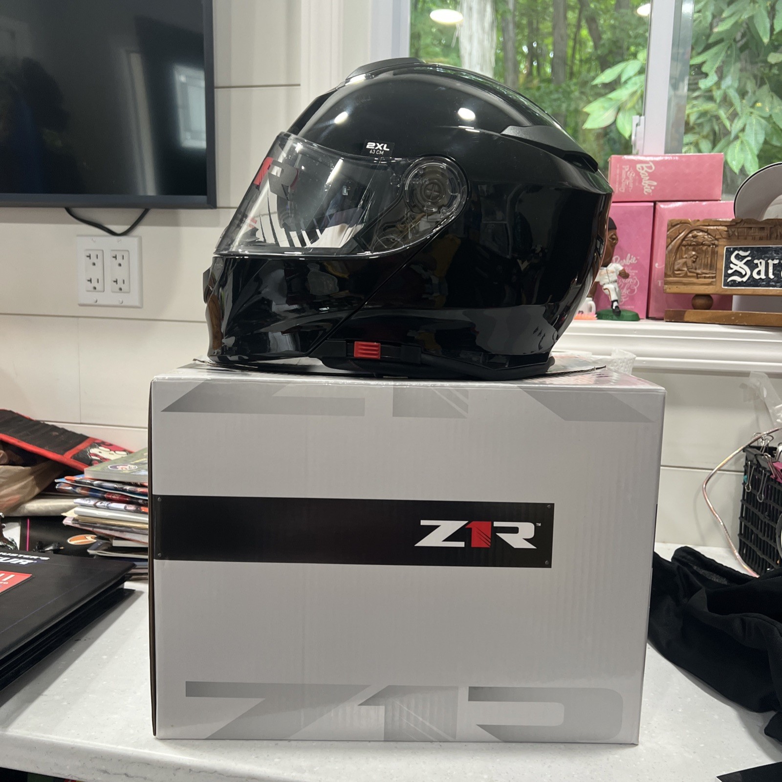 Z1R 0101-10027 Solaris Solid Color Modular Helmet 2Xl Black