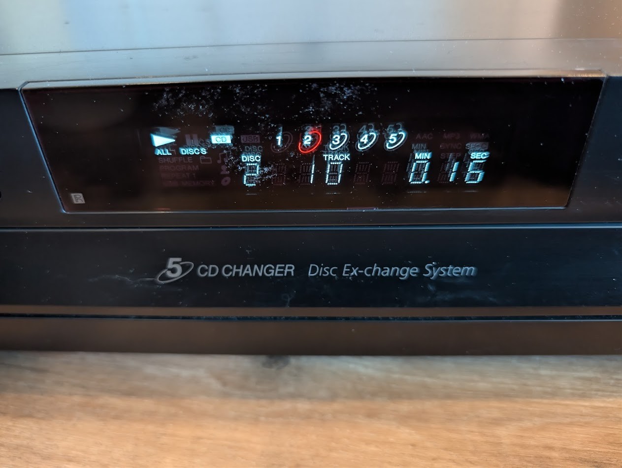 Sony CDP-CE500 5-Disc CD Changer Player USB - No Remote - Tested