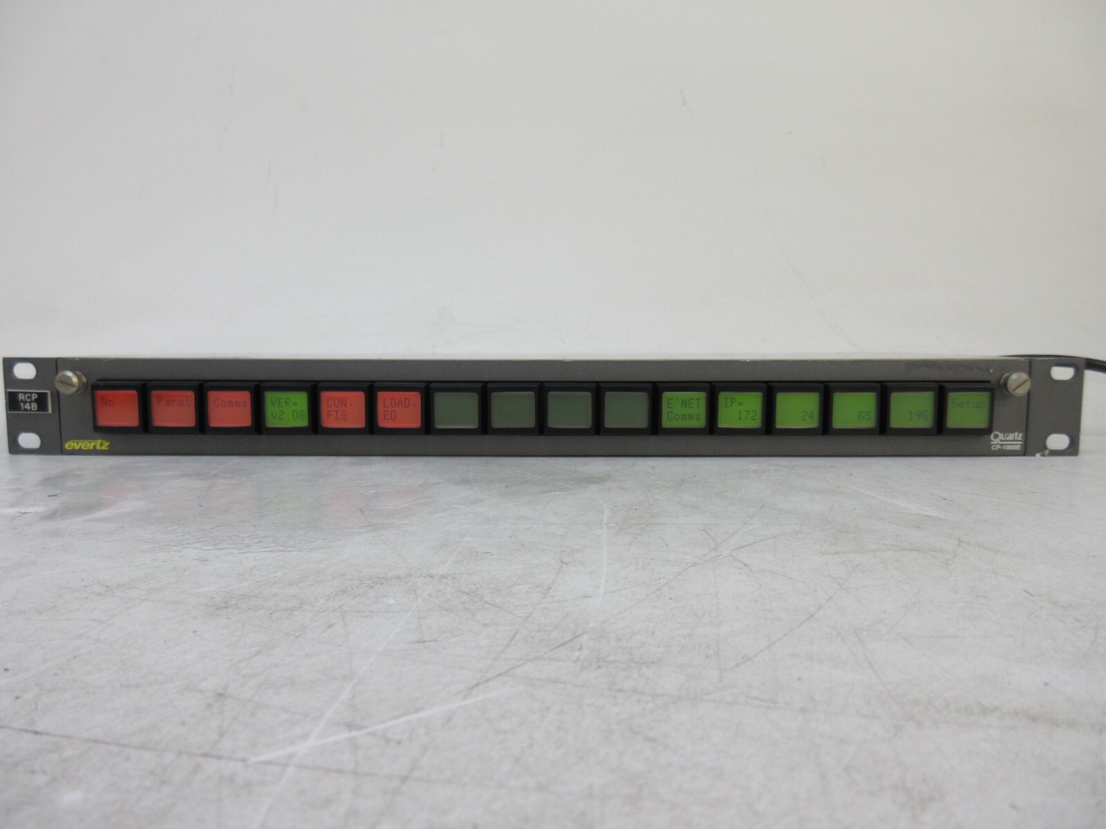 Evertz CP-1000E Intelligent Router Control Panel Routing Switch CP1000E