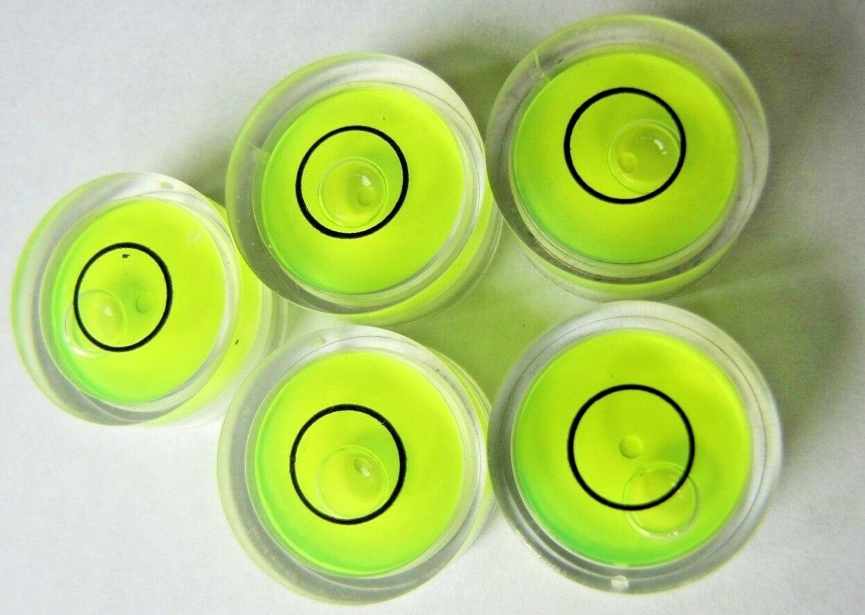 5x 18mm Disk Circular Bulls Eye Round Bubble Spirit Level For Tripod Camera RV