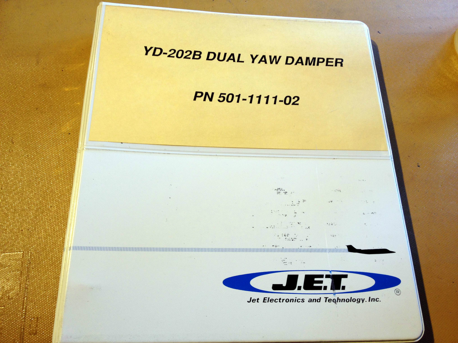 JET Dual Yaw Damper YD-202B Service & Parts Manual