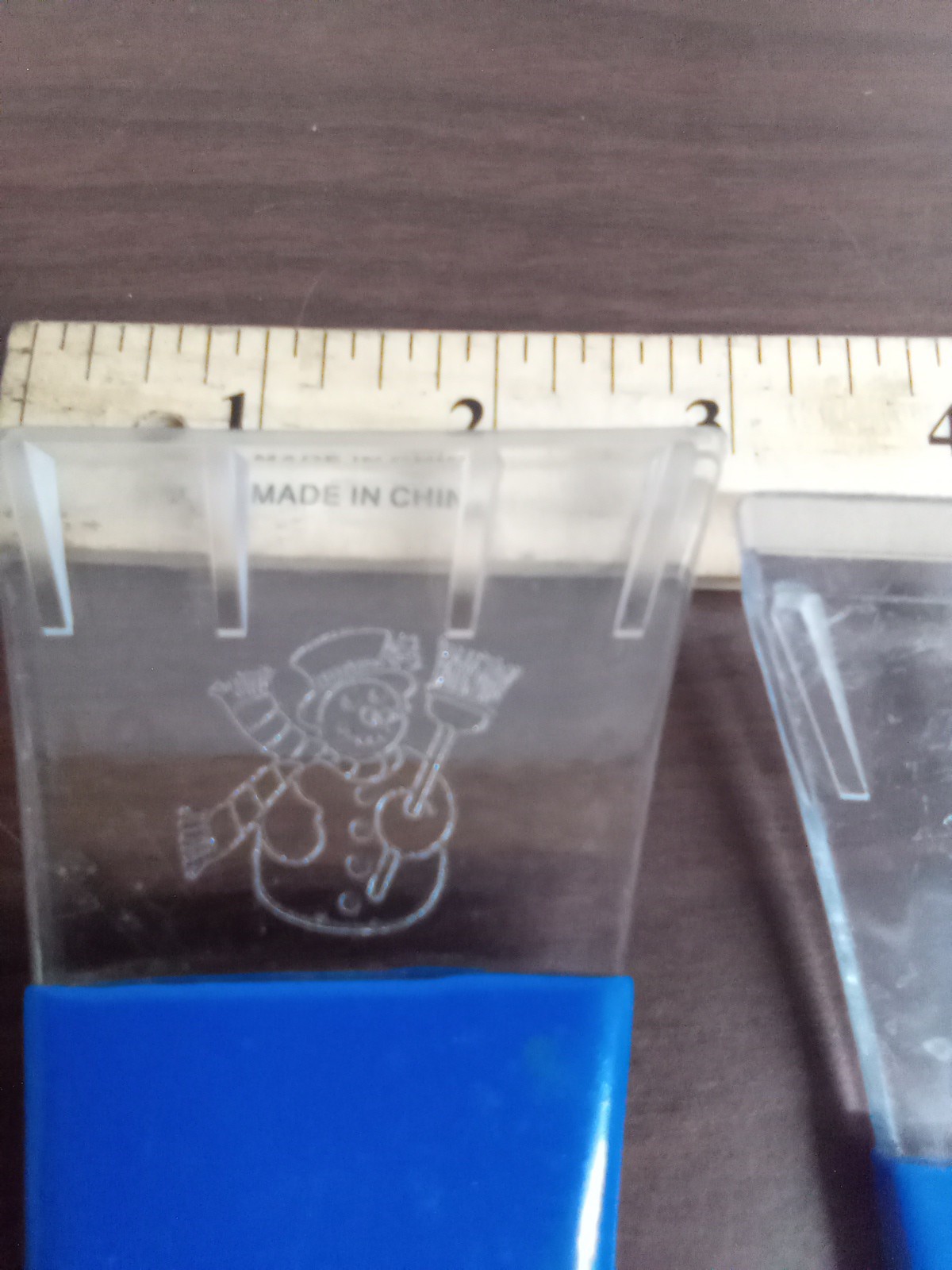 Pack Of Two Blue Windshield Scrapers Free Shipping