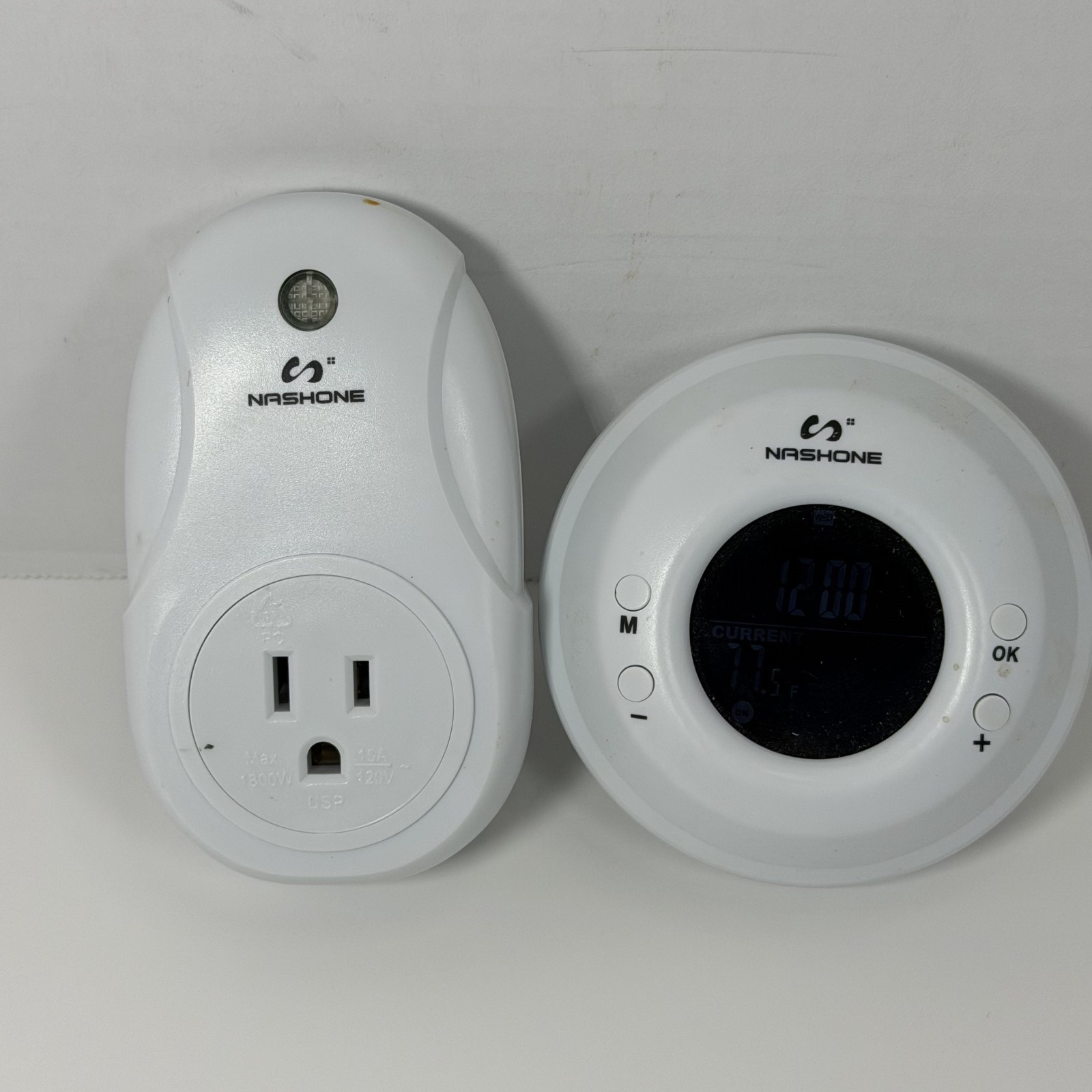 Nashone Wireless Thermostat Plug in Temperature Controller Outlet Remote Control