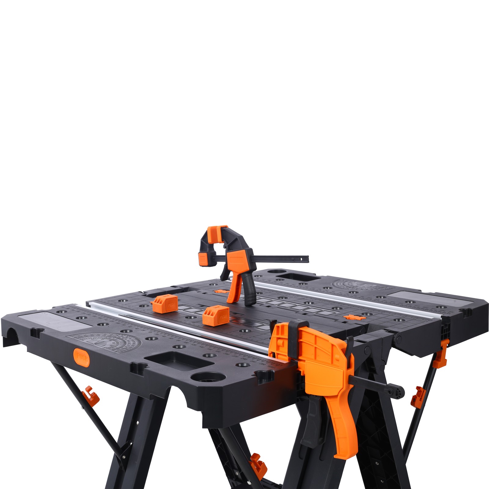 Portable Folding Work Table, 2-in-1 as Sawhorse & Workbench