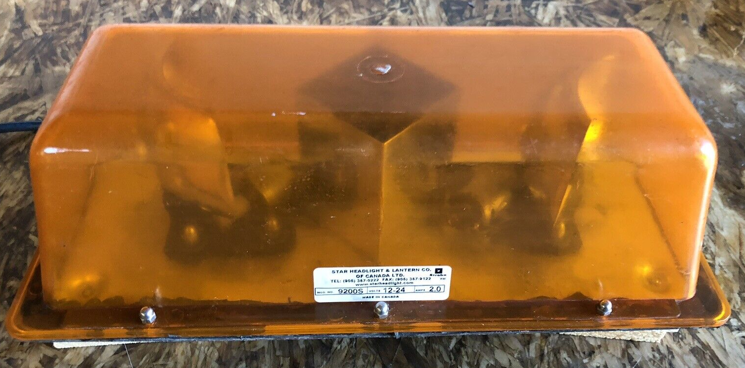 STAR 9200S-AMBER Low Mini Lightbar, Strobe, Amber