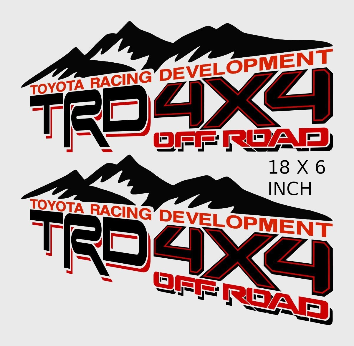 TRD OFF ROAD Decals stickers bed replacement oem sport 4x4 mountain TRDORMTNV18