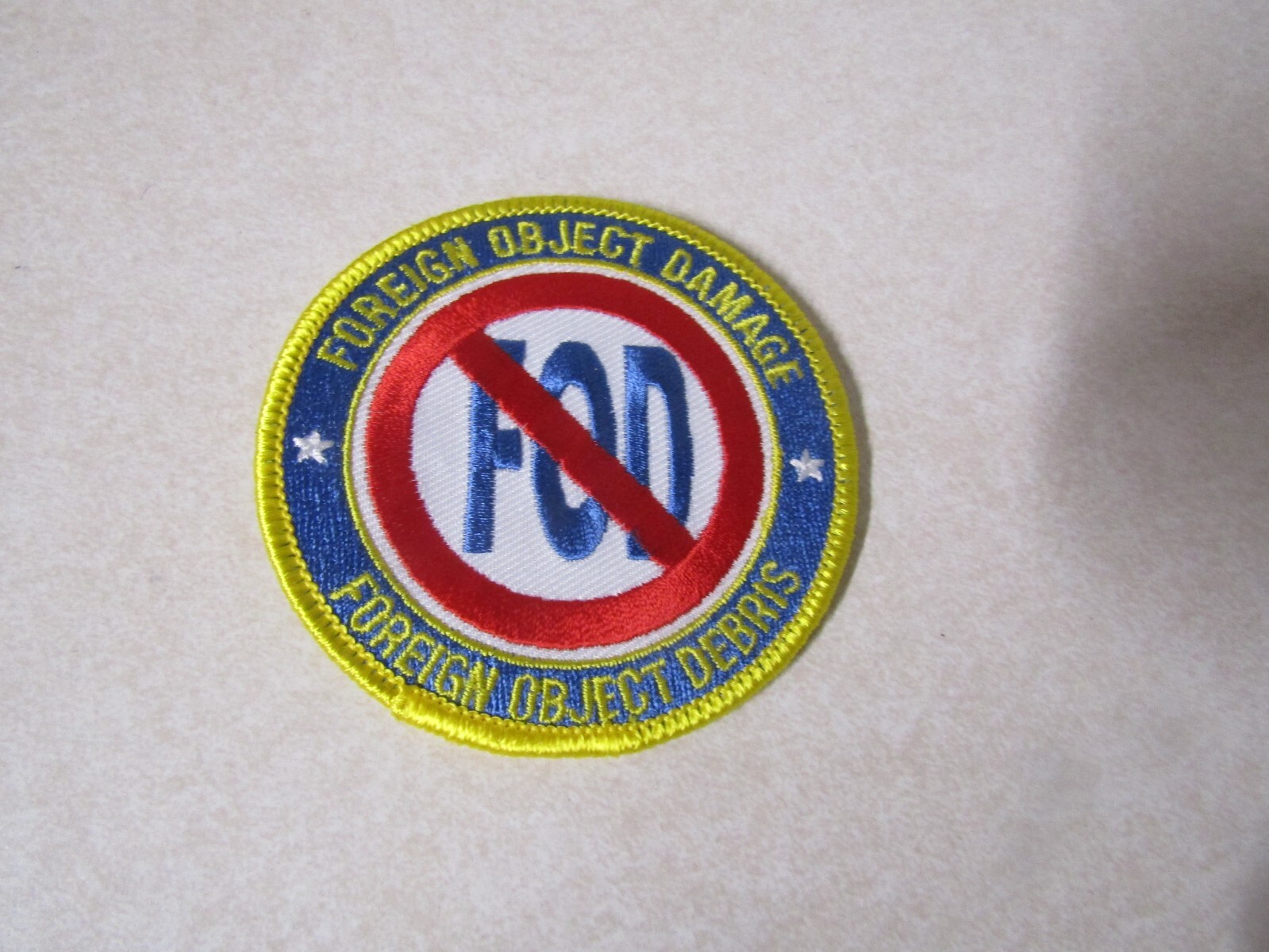 MILITARY PATCH SEW 3 INCHES FOD FOREIGN OBJECT DAMAGE FOREIGN OBJECT DEBRIS