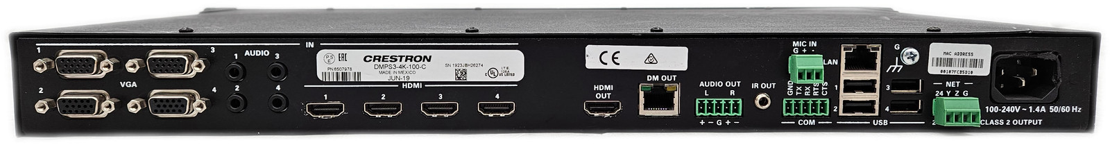 Crestron DMPS3-4K-150-C 4K Digital Media Presentation System AV