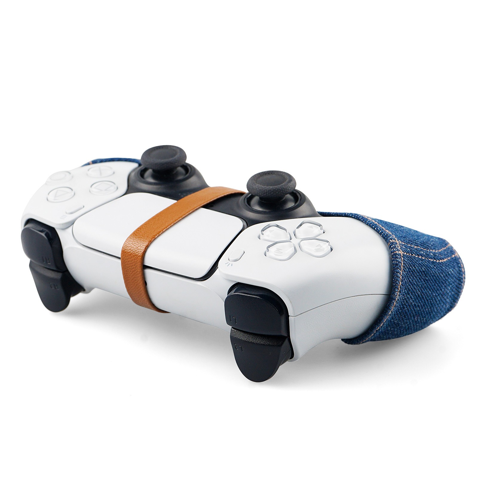 EXknight Denim Overall for PS5 Controller - Non-Slip Grip Cover