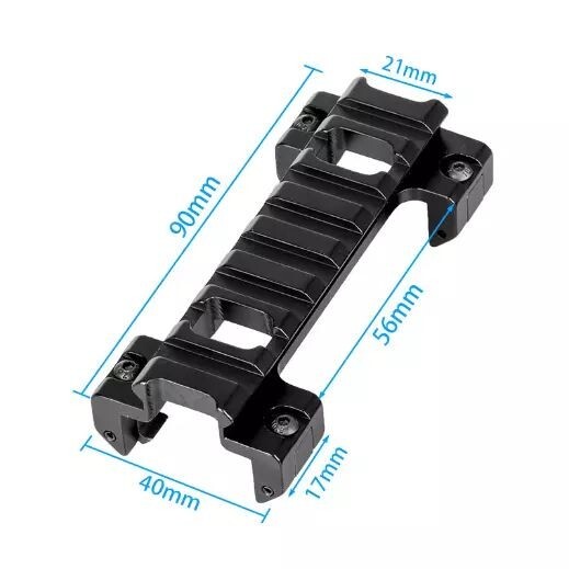 Rail Mount Adaptor - Scope Claw Mount Picatinny Rail Mount 8 Slots - Aluminumn