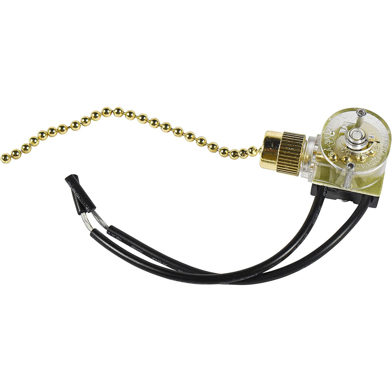 HQRP Ceiling Fan Switch for Shine Top LS-303N, LS-301B E218558 Pull Chain Light