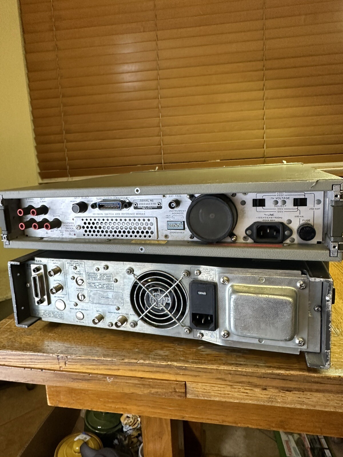 HP Hewlett Packard 8656B Signal Generator And 3455A DIGITAL VOLTMETER -