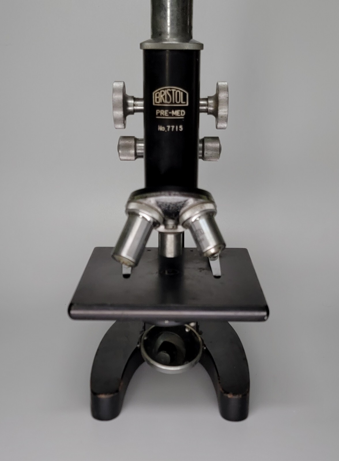Vintage Bristol Pre-med Compound Microscope Made in Japan #7715