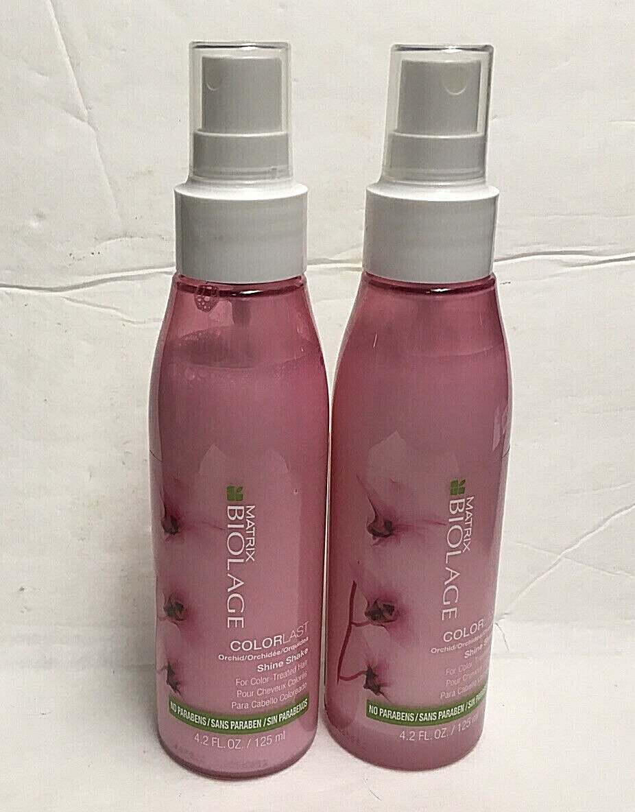 Pack of 2 - Matrix Biolage Colorlast Shine Shake Spray 4.2 oz - New without box